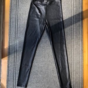 NWOT Forever 21 Black Faux Leather Leggings